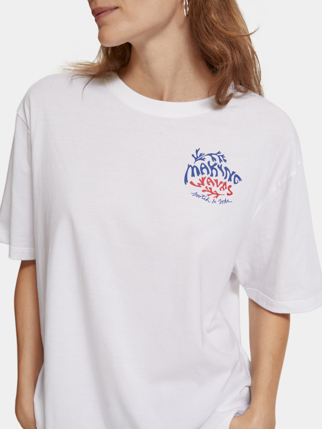 Loose fit graphic t-shirt - Scotch & Soda AU