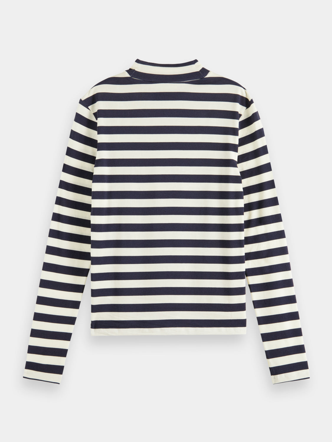 Printed long-sleeved mock neck top - Scotch & Soda AU