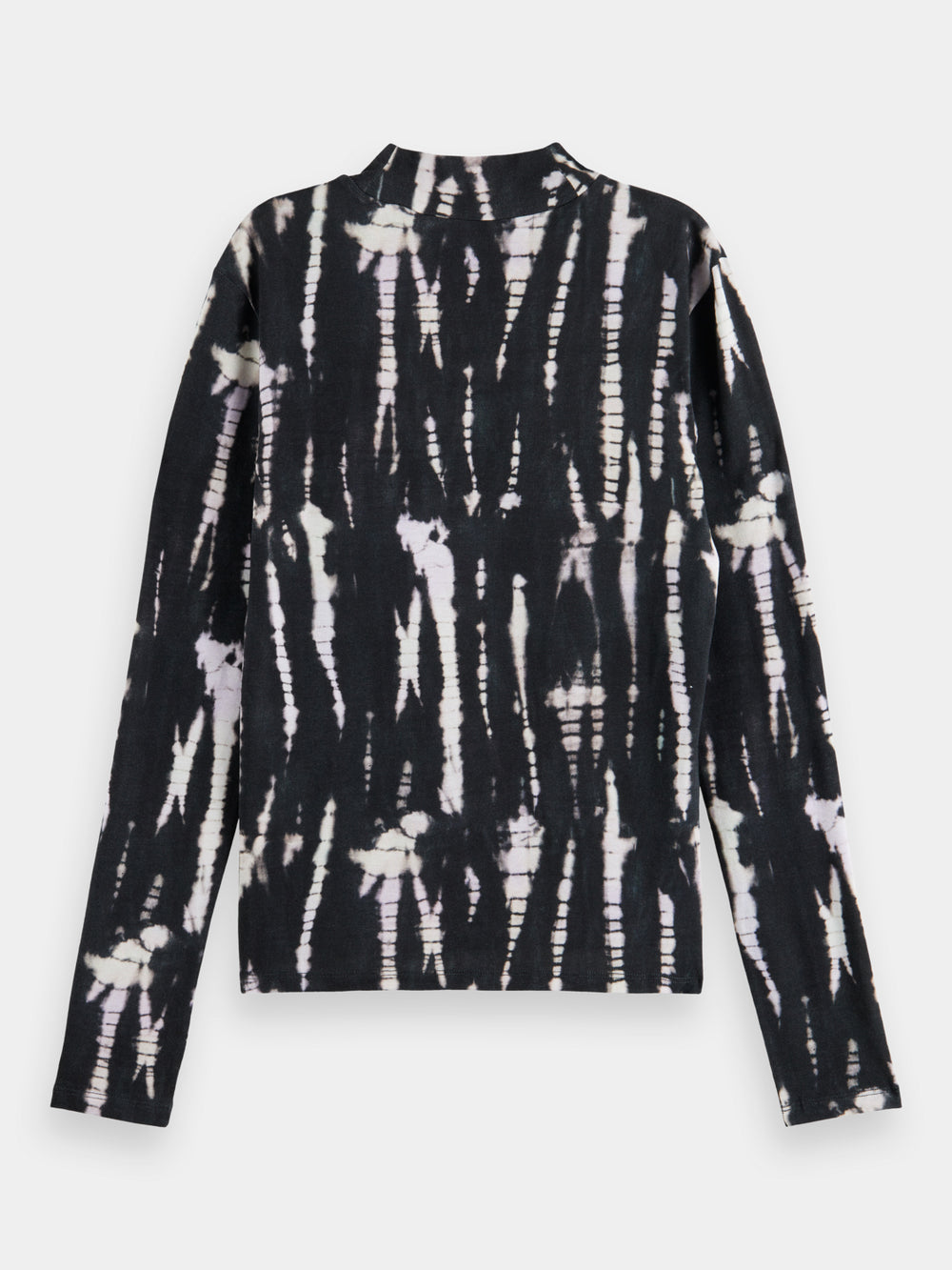 Printed long-sleeved mock neck top - Scotch & Soda AU