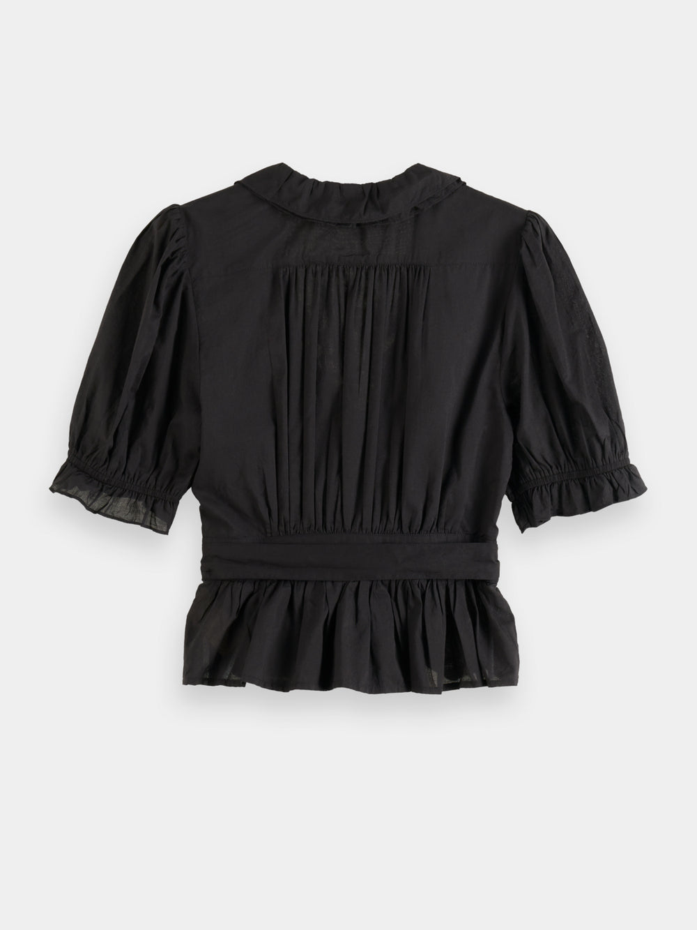 Wrap top with ruffle detail - Scotch & Soda AU