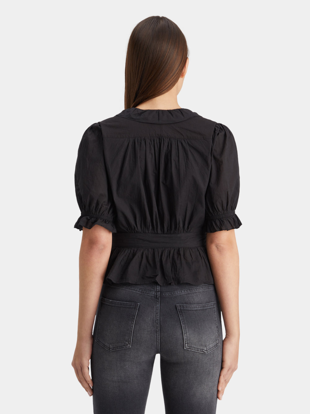 Wrap top with ruffle detail - Scotch & Soda AU