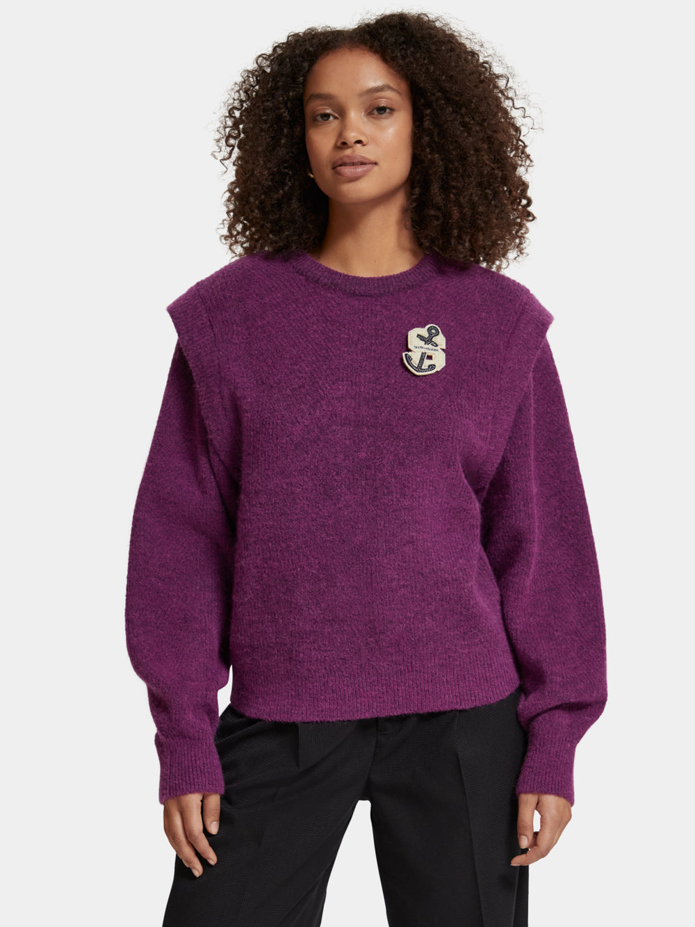 Fuzzy crewneck pullover - Scotch & Soda AU