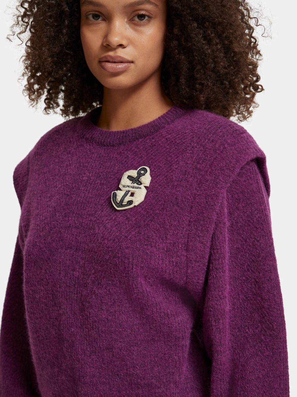 Fuzzy crewneck pullover - Scotch & Soda AU