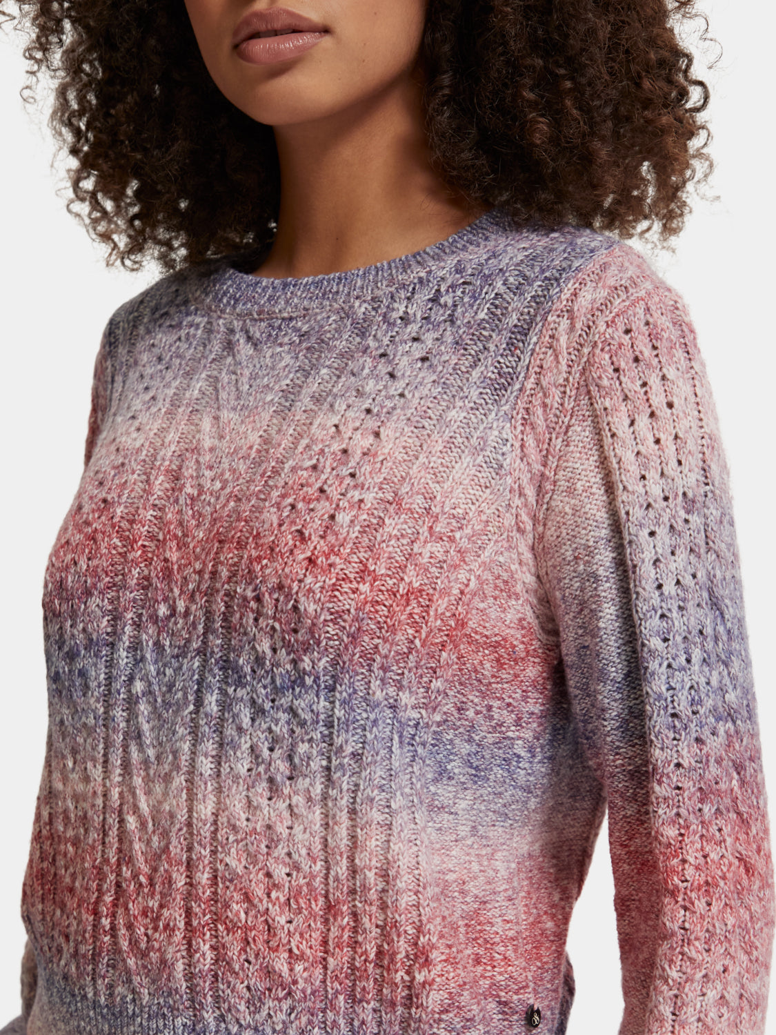 Space-dyed crew neck pullover - Scotch & Soda AU