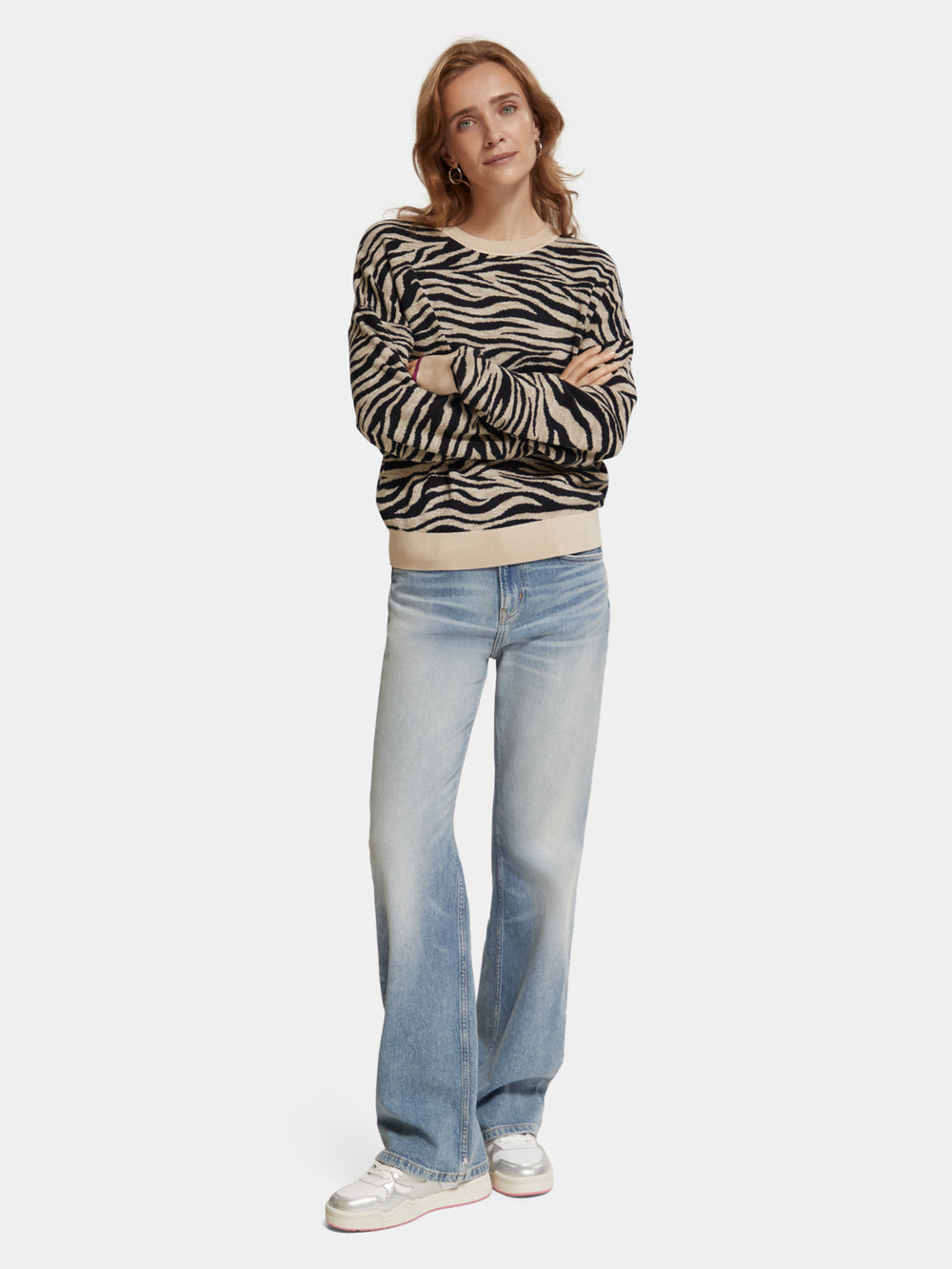 Printed jacquard sweater - Scotch & Soda AU