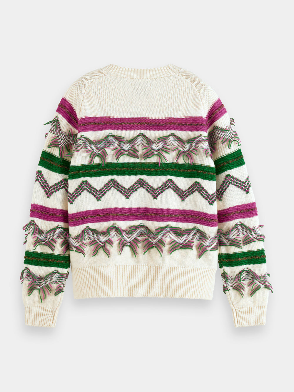 Fringe jacquard pullover - Scotch & Soda AU