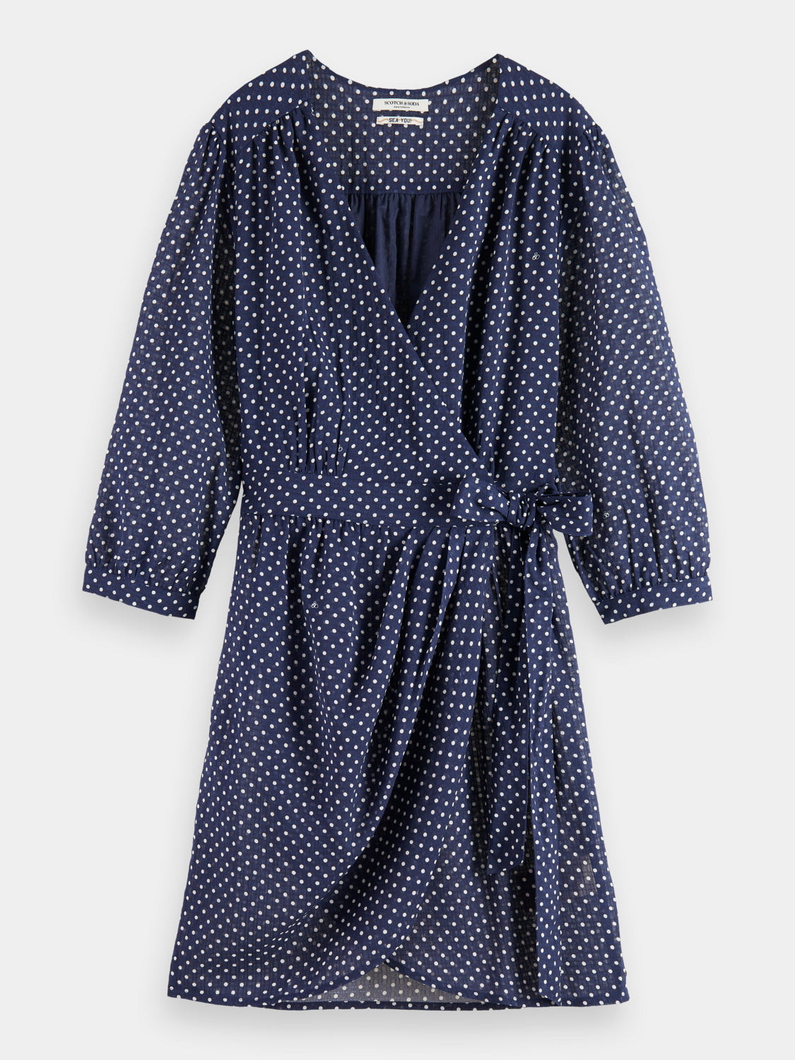 Printed mini wrap dress - Scotch & Soda AU