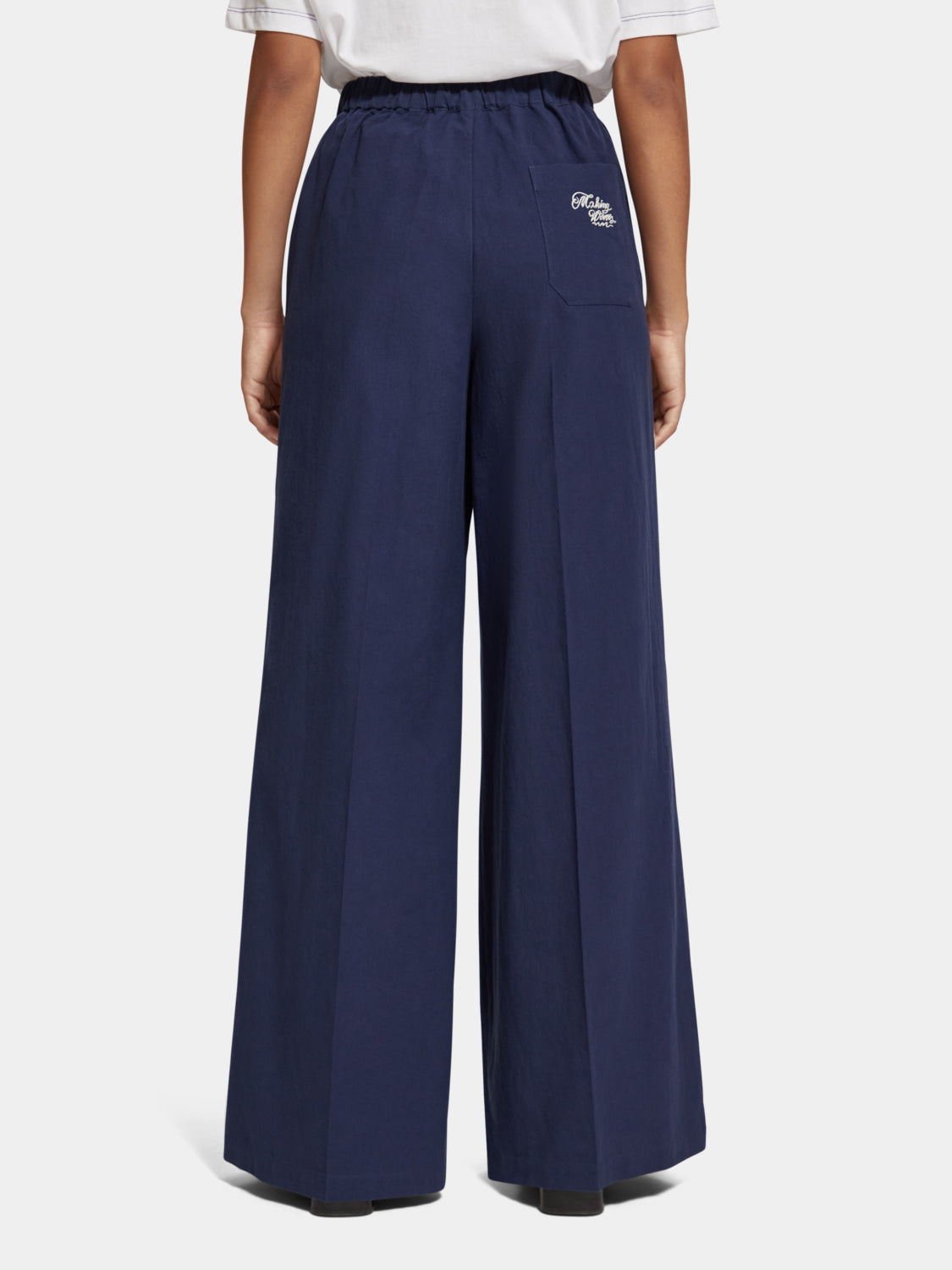 Eleni high-rise wide leg pants - Scotch & Soda AU