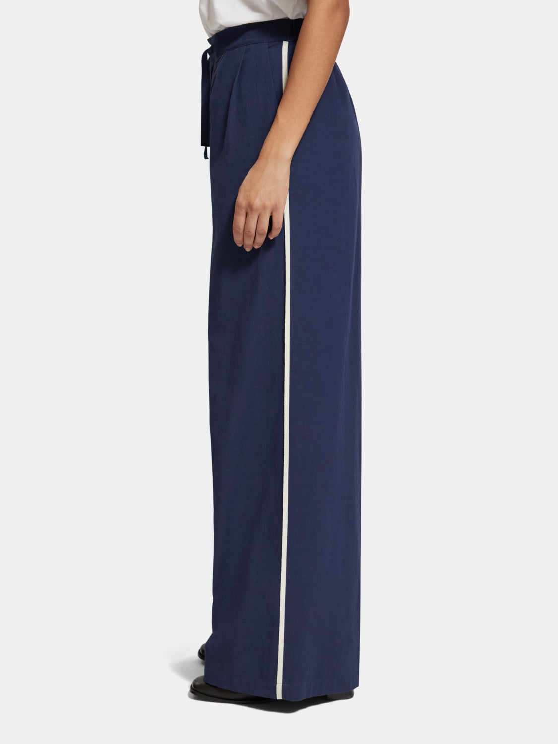 Eleni high-rise wide leg pants - Scotch & Soda AU