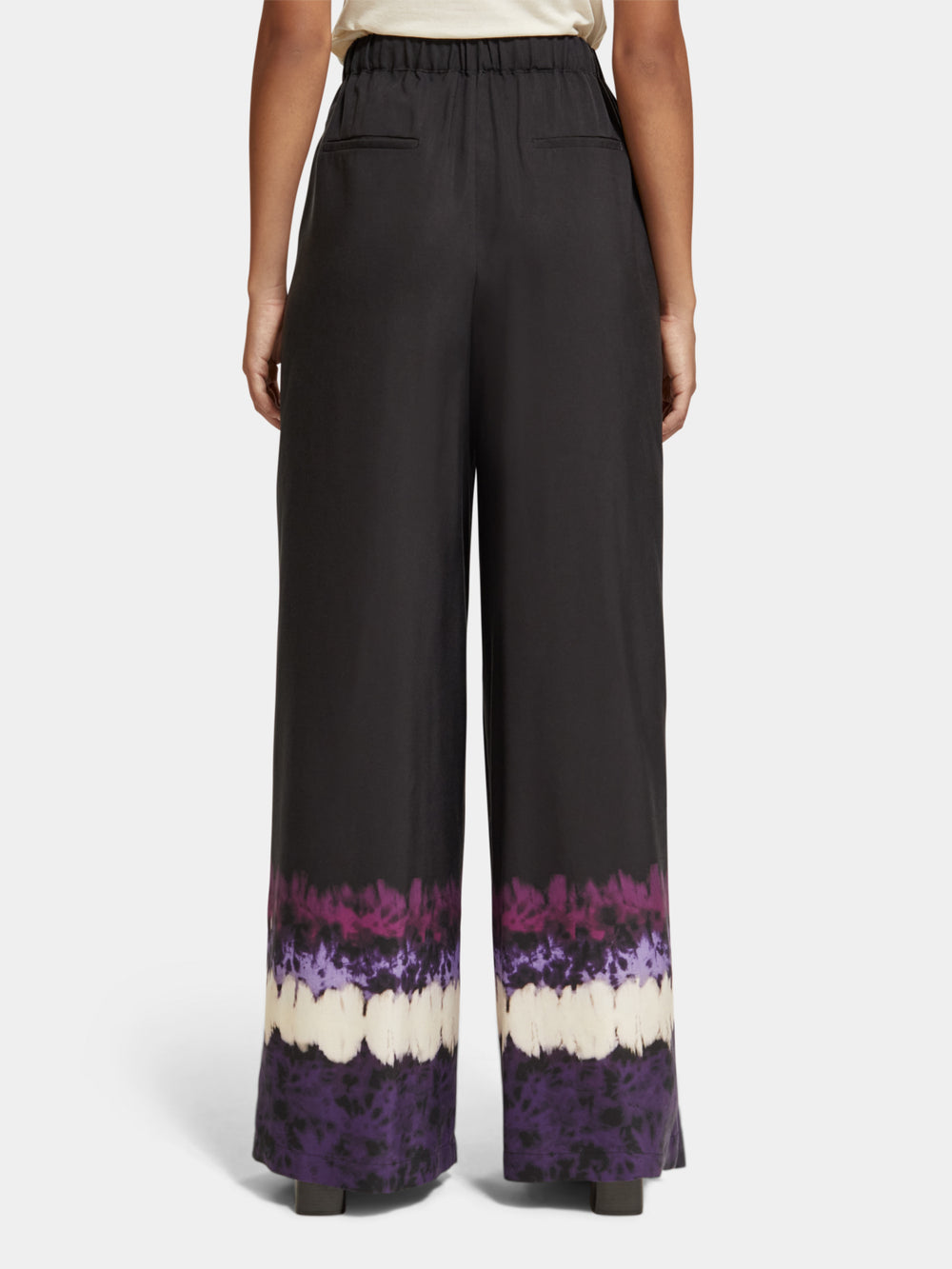 Eleni high-rise wide leg pants - Scotch & Soda AU