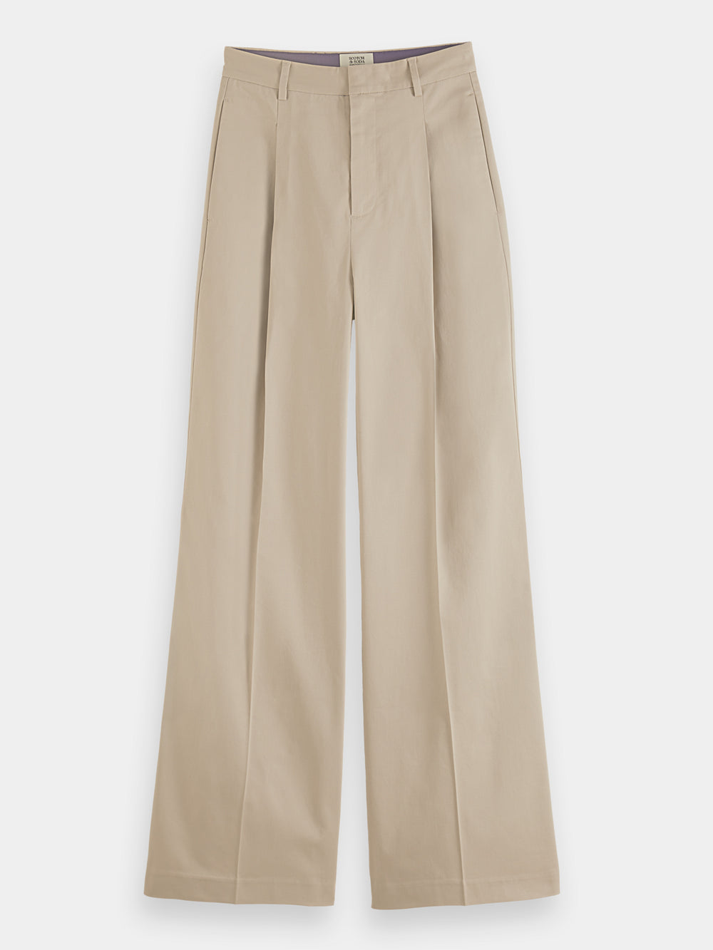 Rose pleated high-rise pants - Scotch & Soda AU