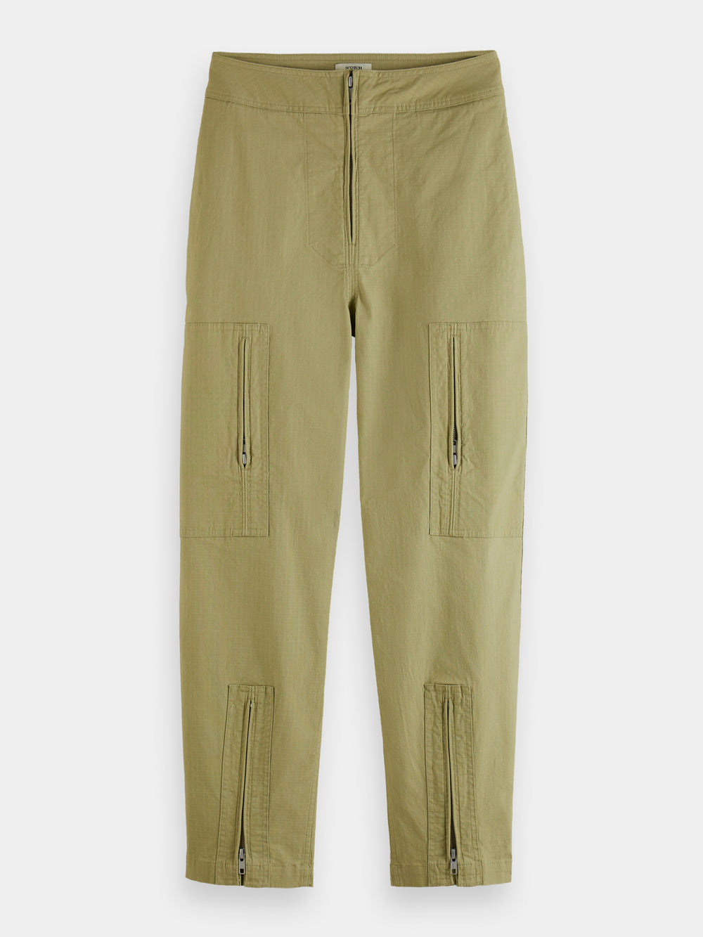 Ripstop high-rise straight leg pants - Scotch & Soda AU