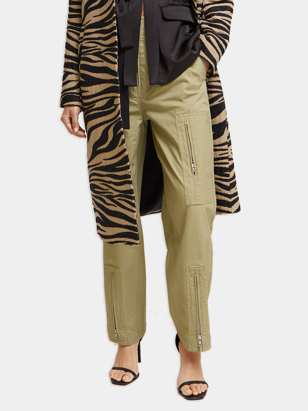 Ripstop high-rise straight-leg pants - Scotch & Soda AU