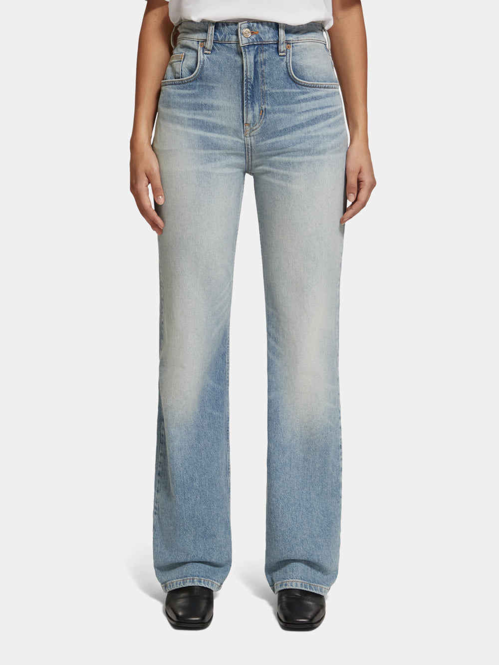 Glow high-rise bootcut-jeans - Scotch & Soda AU