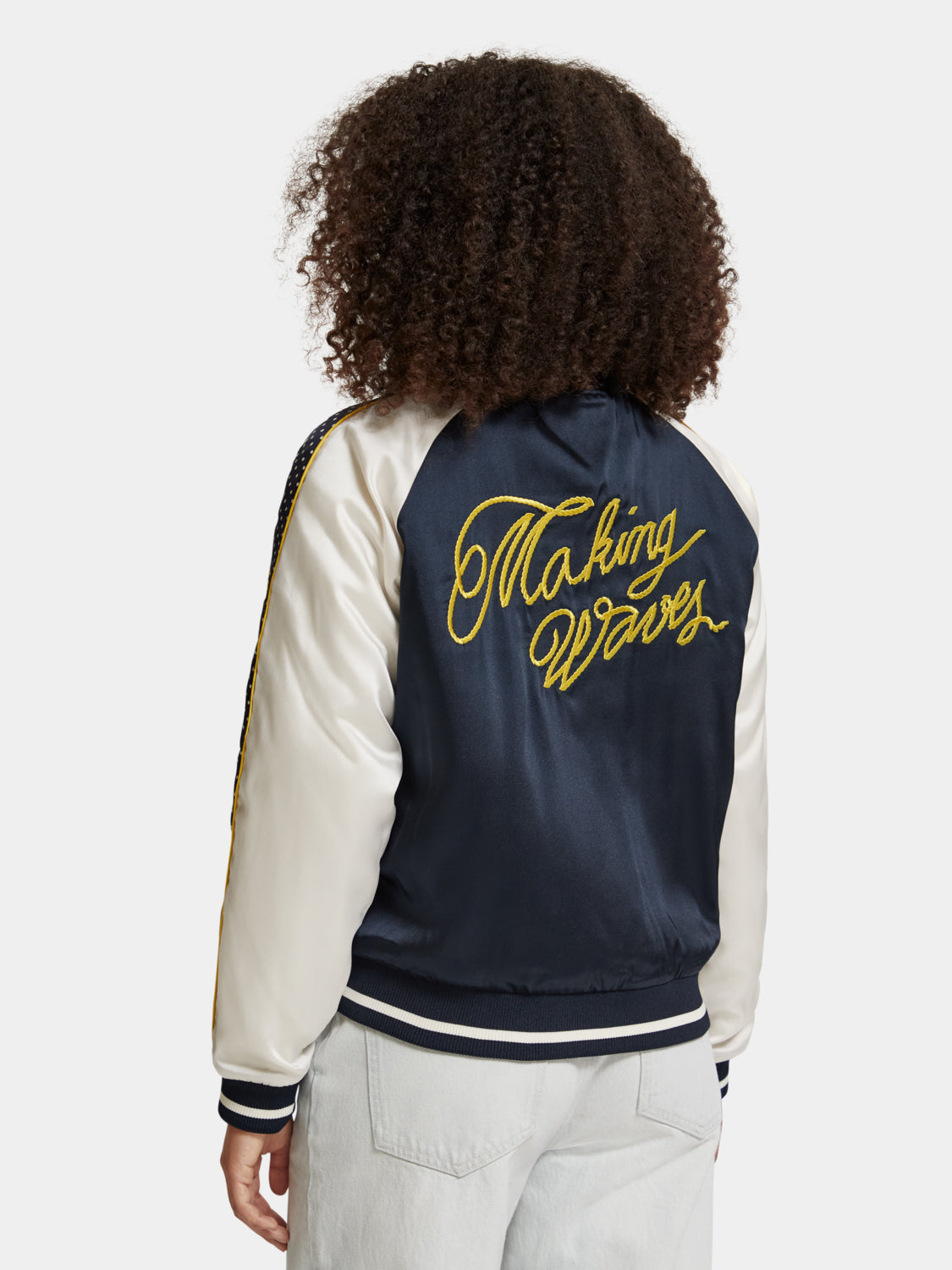 Reversible embroidered bomber jacket - Scotch & Soda AU