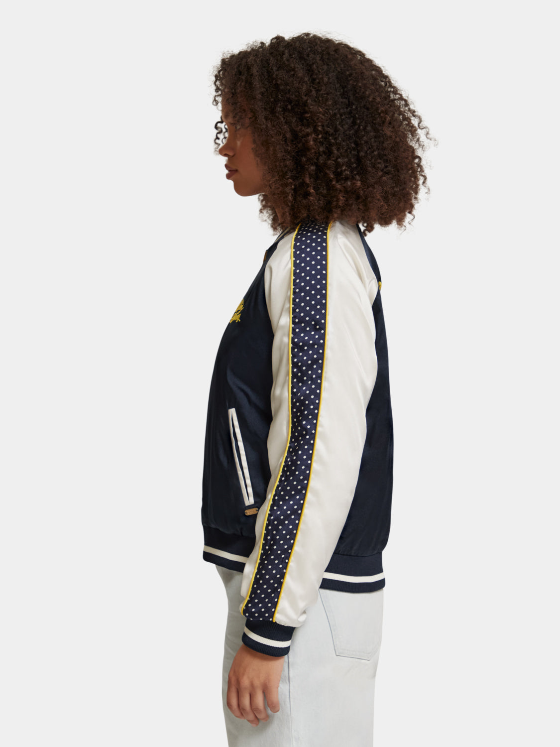 Reversible embroidered bomber jacket - Scotch & Soda AU