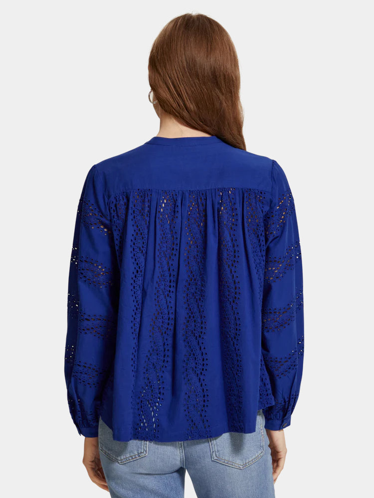 Broderie anglaise blouse - Scotch & Soda AU