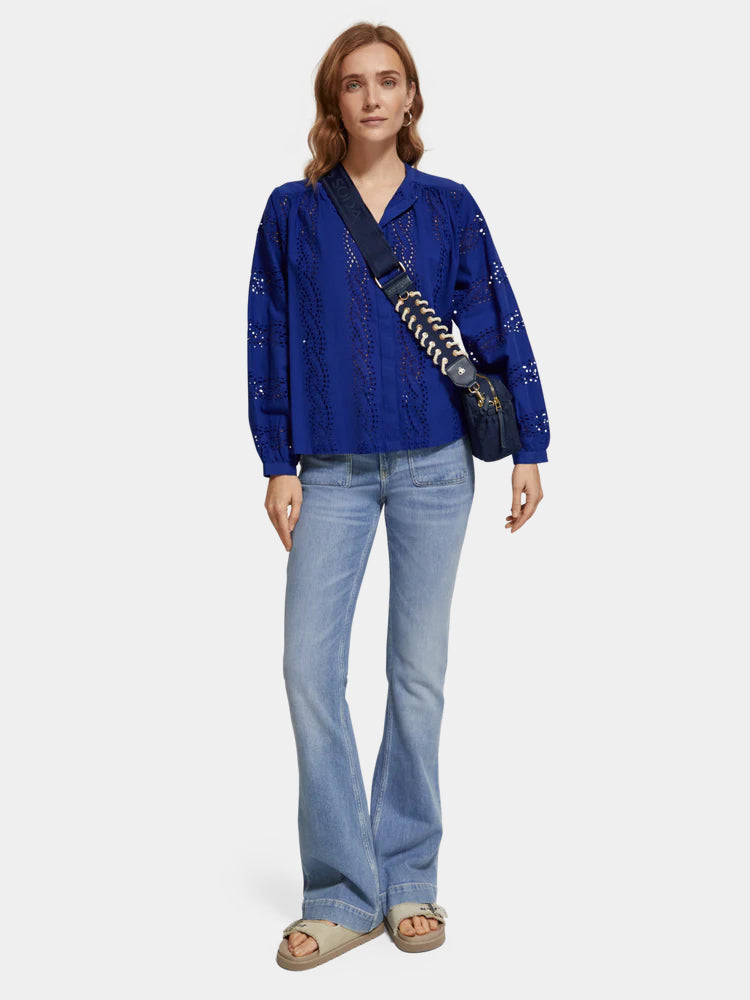 Broderie anglaise blouse - Scotch & Soda AU