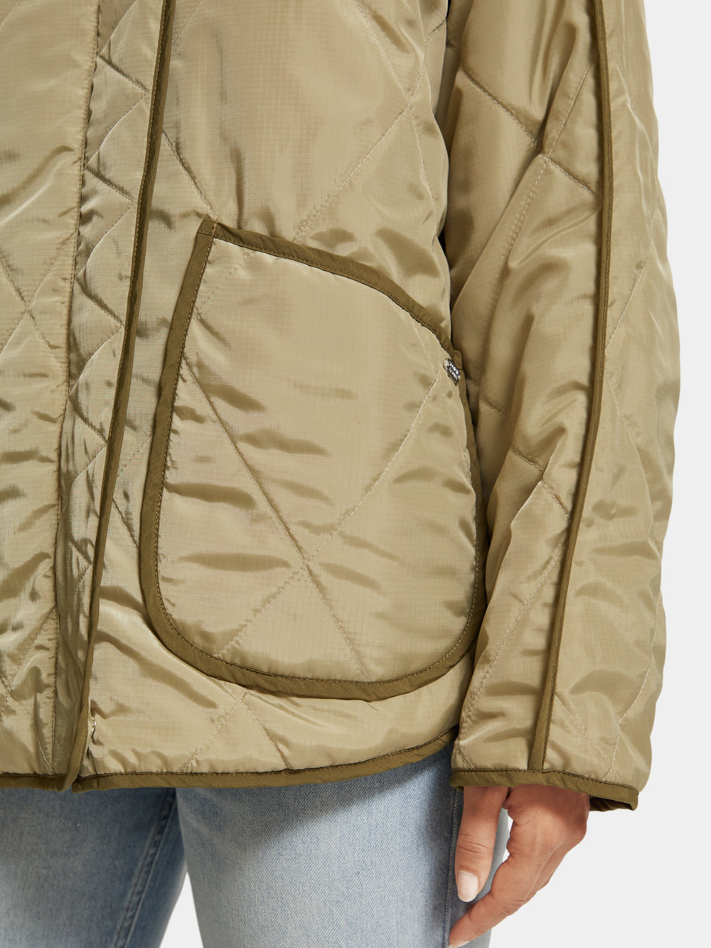 Colourblock quilted jacket - Scotch & Soda AU