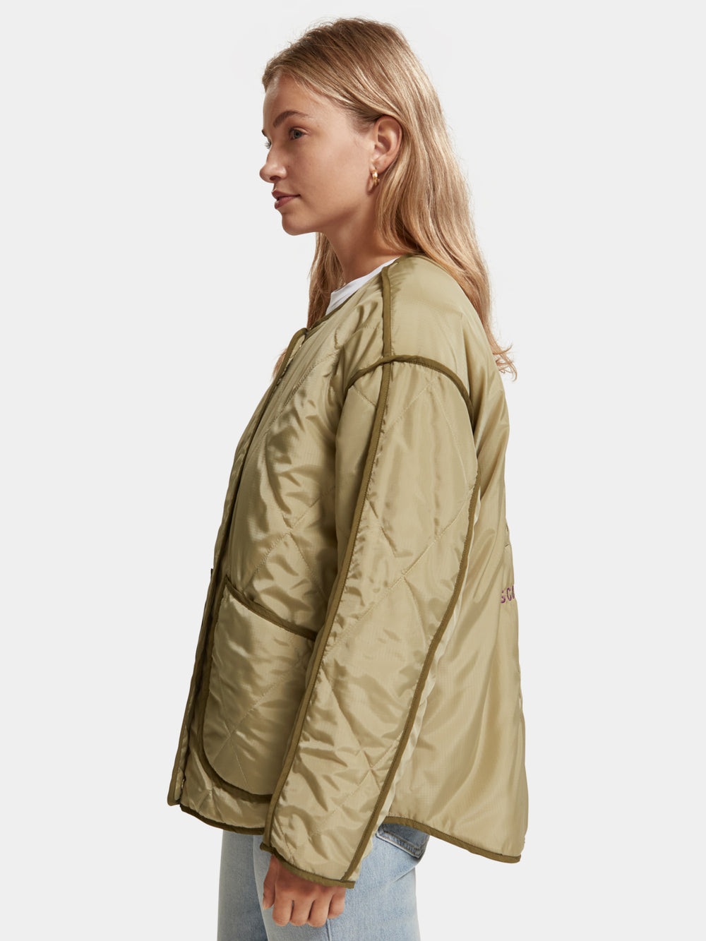 Colourblock quilted jacket - Scotch & Soda AU