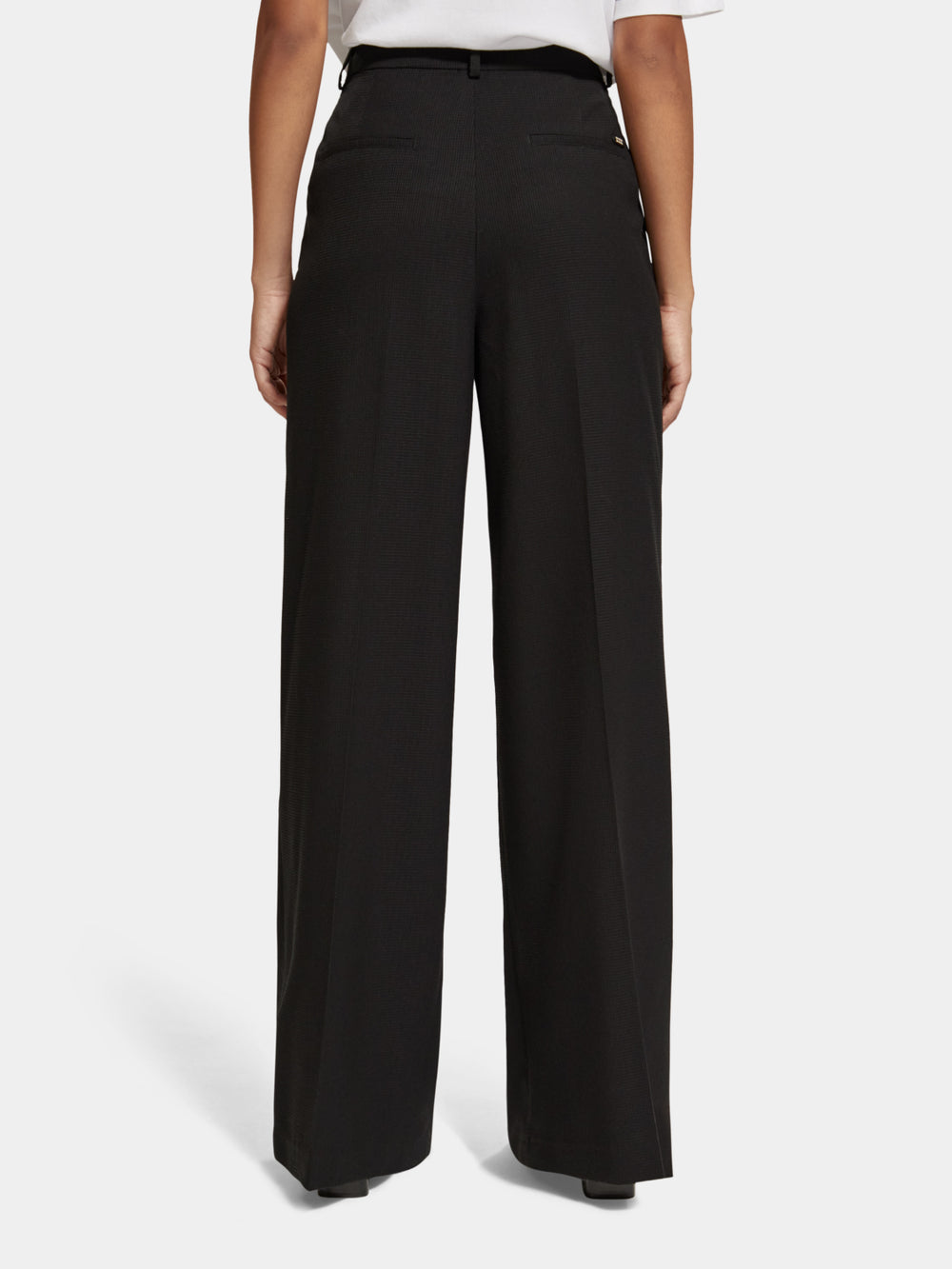 Rose pleated high-rise pants - Scotch & Soda AU