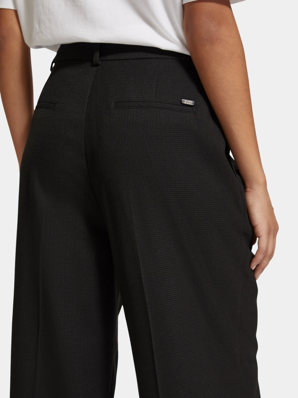 Rose pleated high-rise pants - Scotch & Soda AU