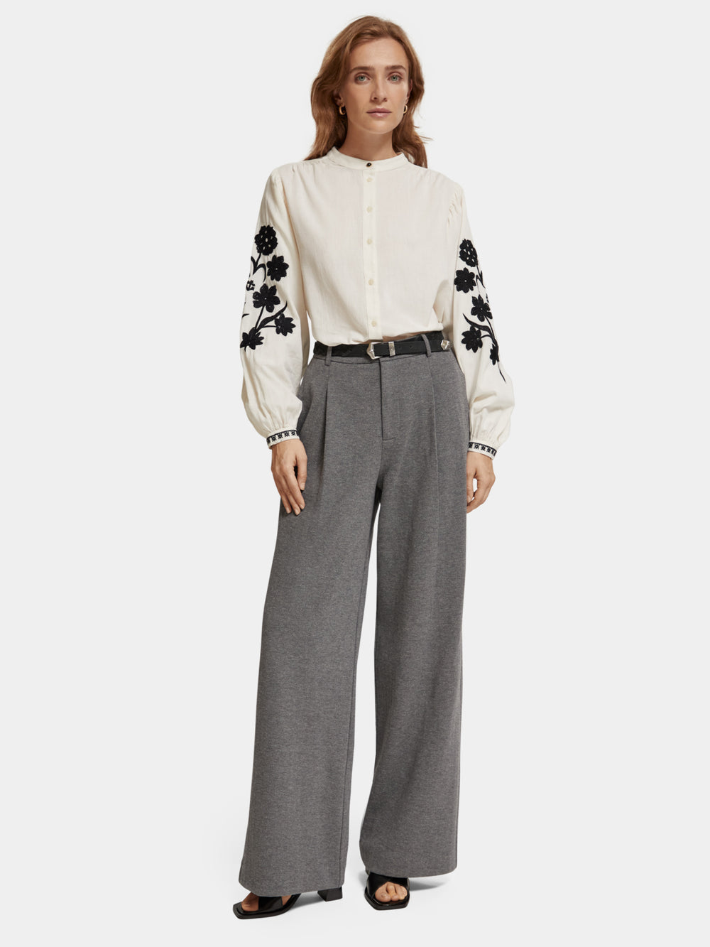 Rose high-rise wide-leg pants - Scotch & Soda AU