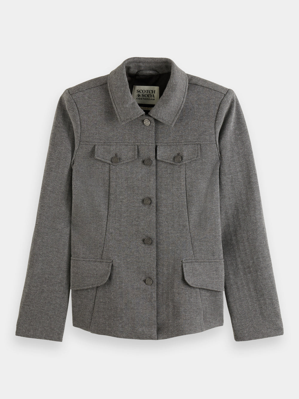 Tailored herringbone jacket - Scotch & Soda AU