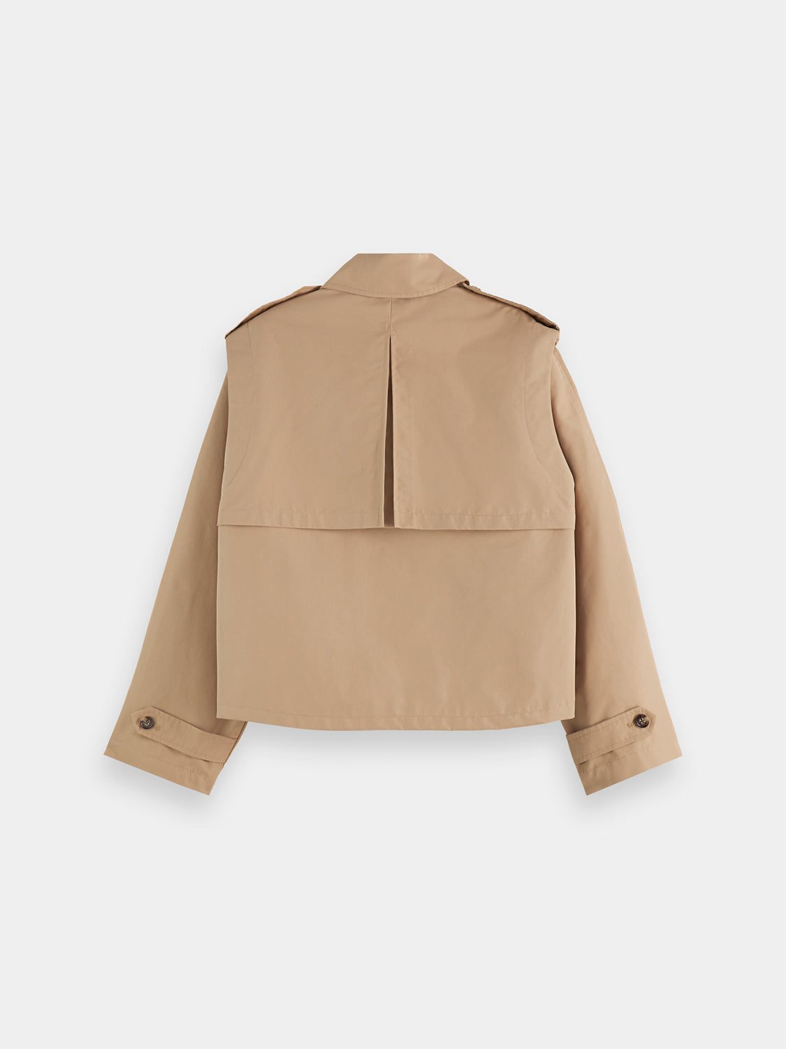 Cropped trench coat