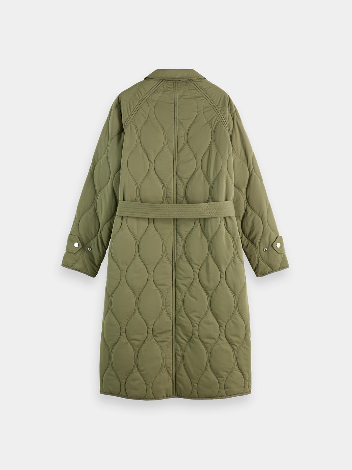 Long quilted coat