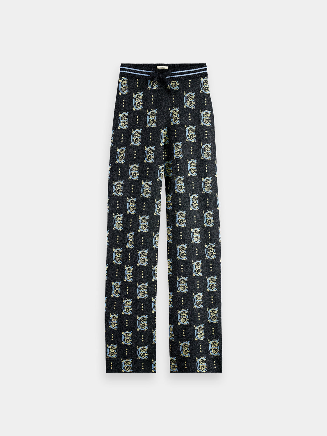 Jacquard knitted pants