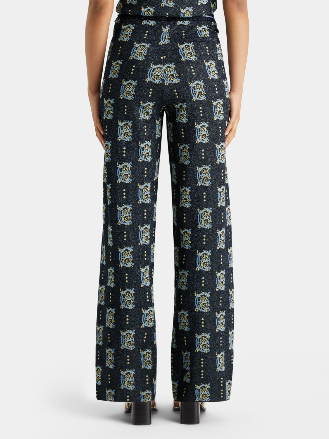 Jacquard knitted pants