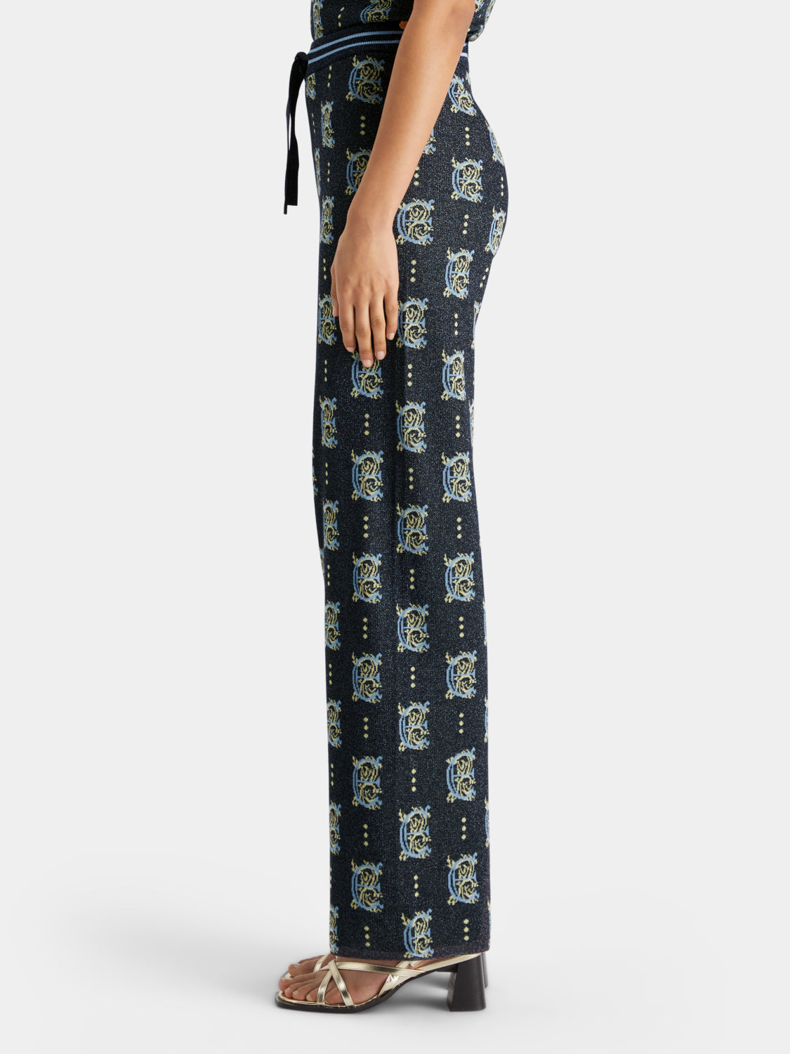 Jacquard knitted pants