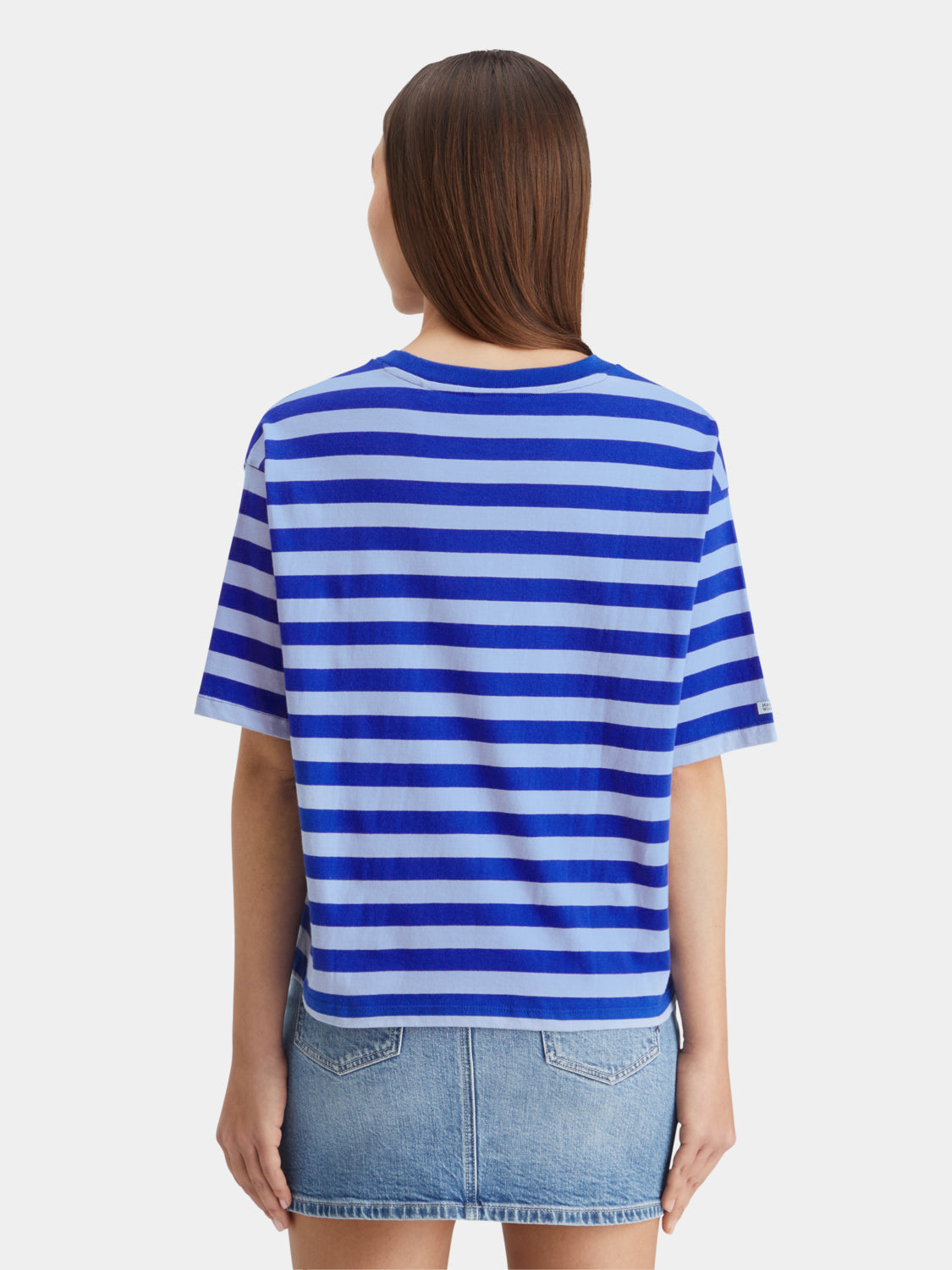 Striped cropped t-shirt