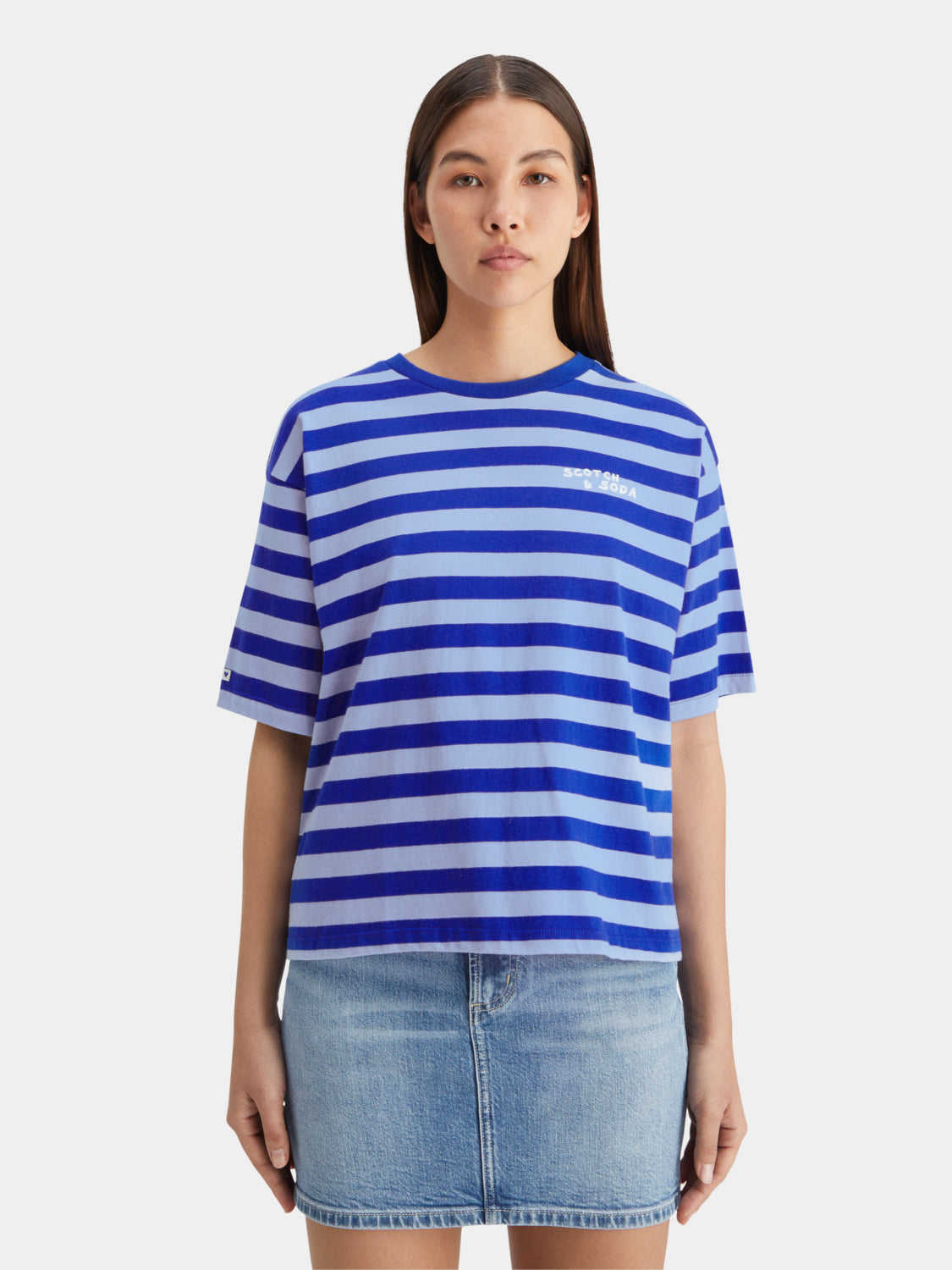 Striped cropped t-shirt