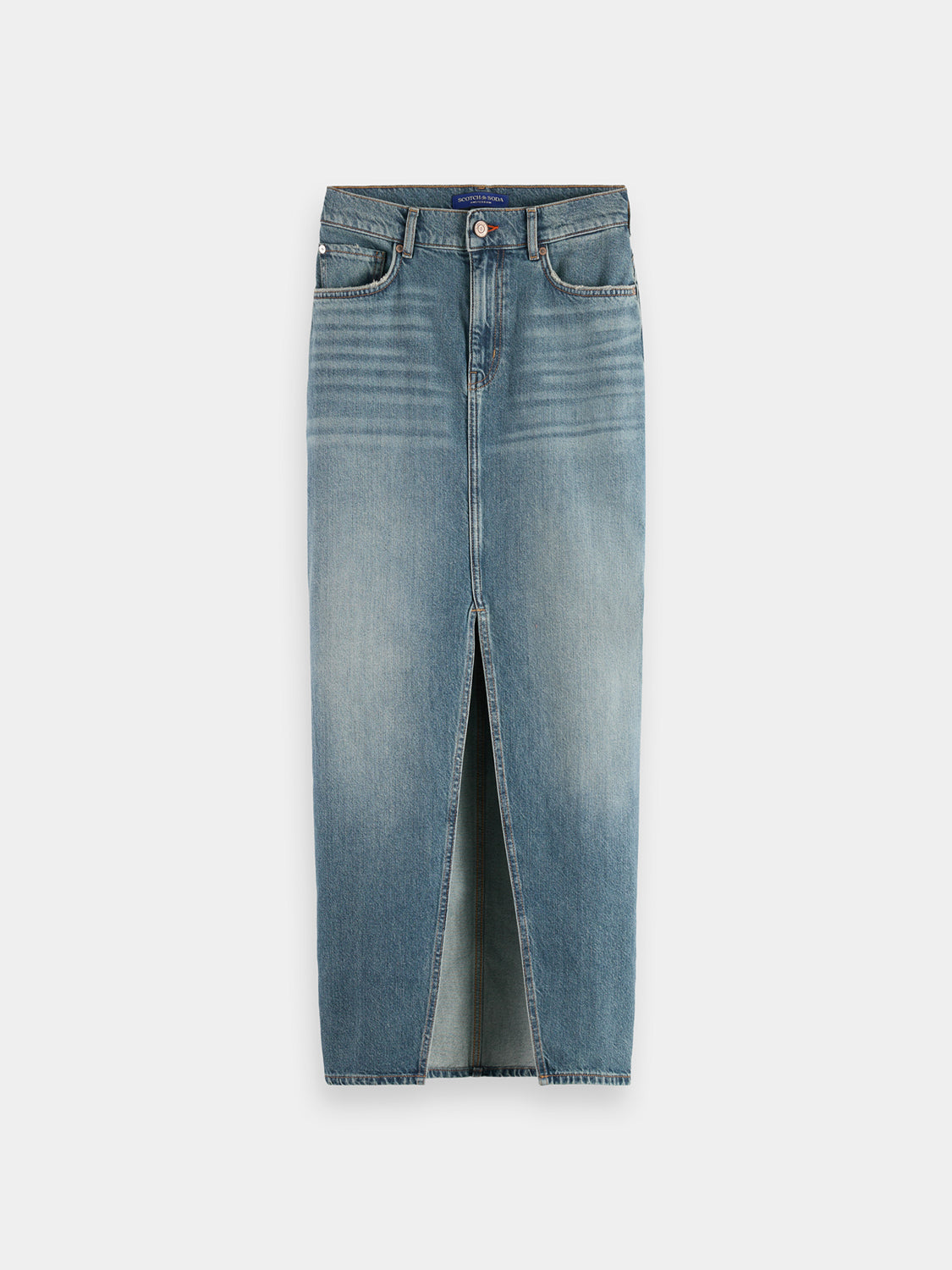 【U LAN】Porni Vintage Washed Denim Skirt Porni Vintage Washed Denim Skirt - ULAN | 60% - Asian
