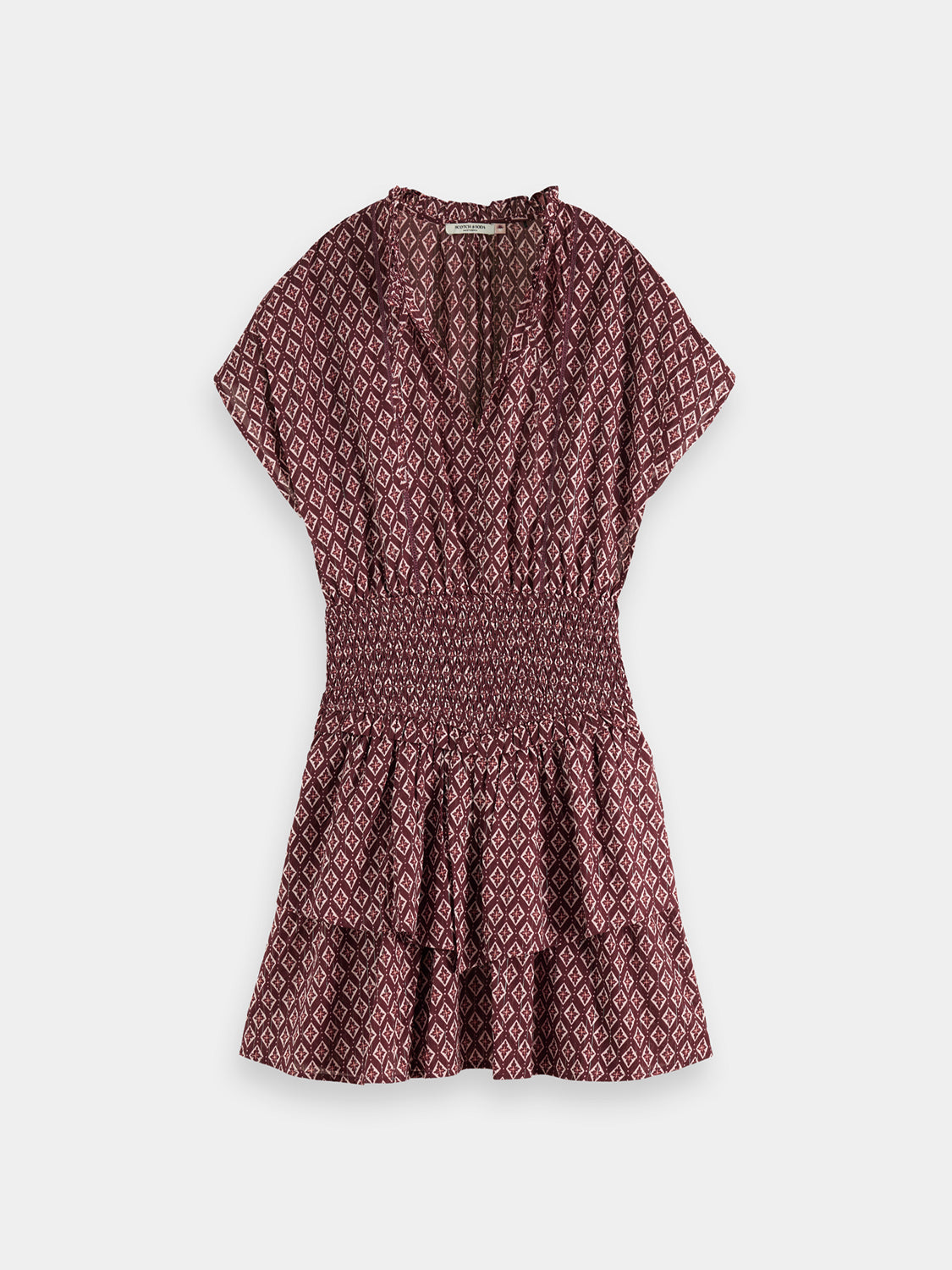 Smocked mini dress