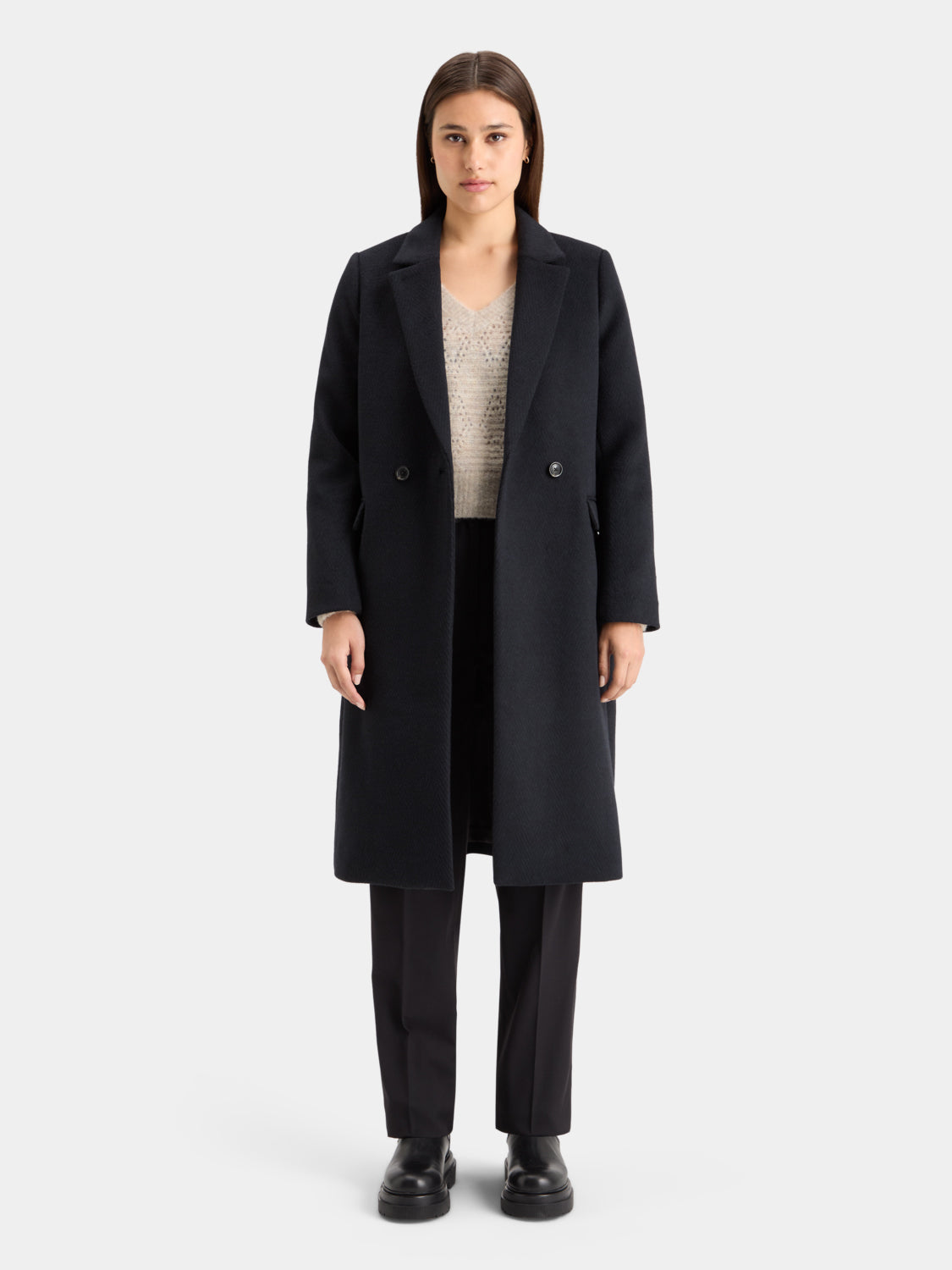 Herringbone tailored coat - Scotch & Soda AU