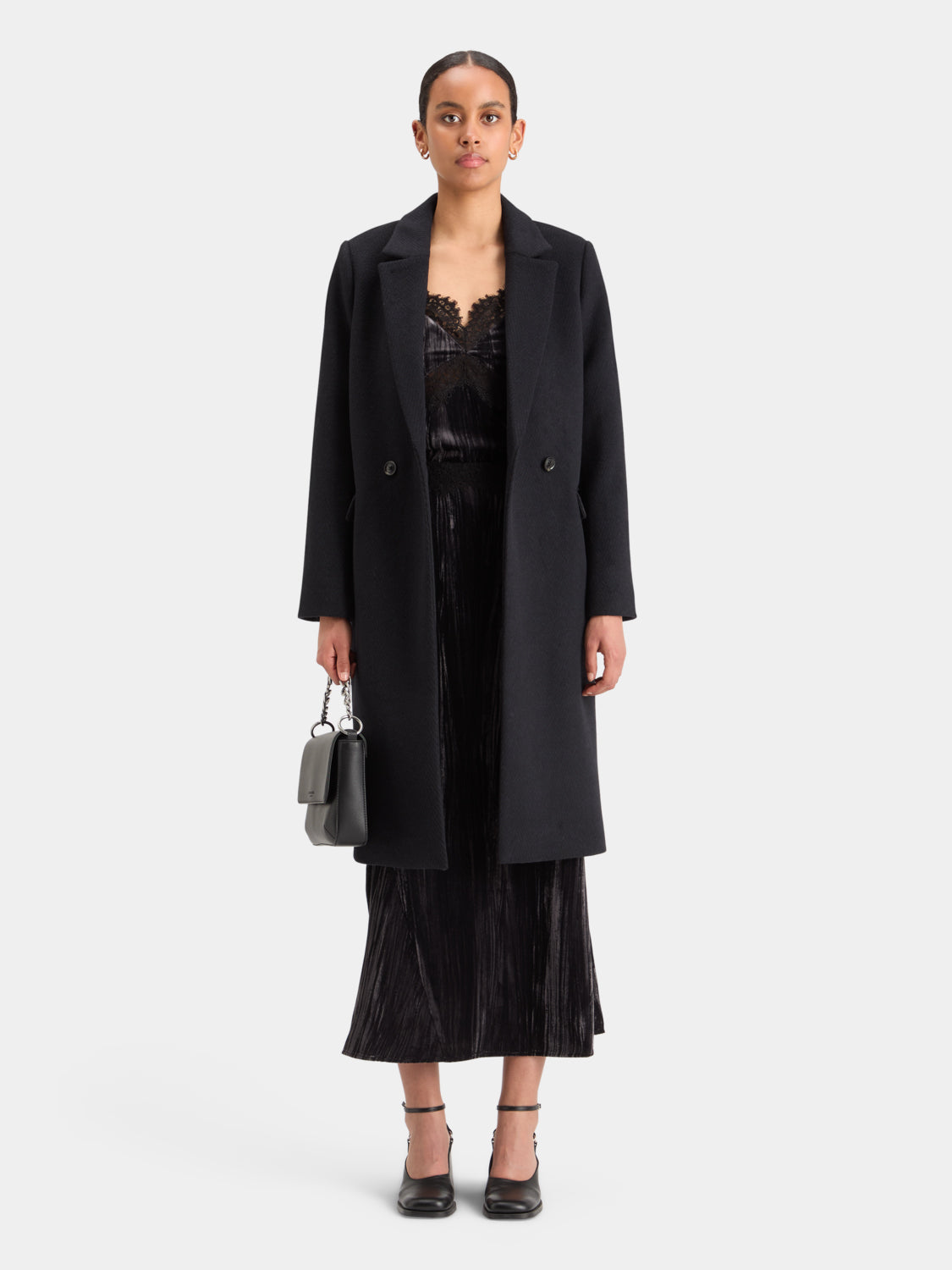 Herringbone tailored coat - Scotch & Soda AU