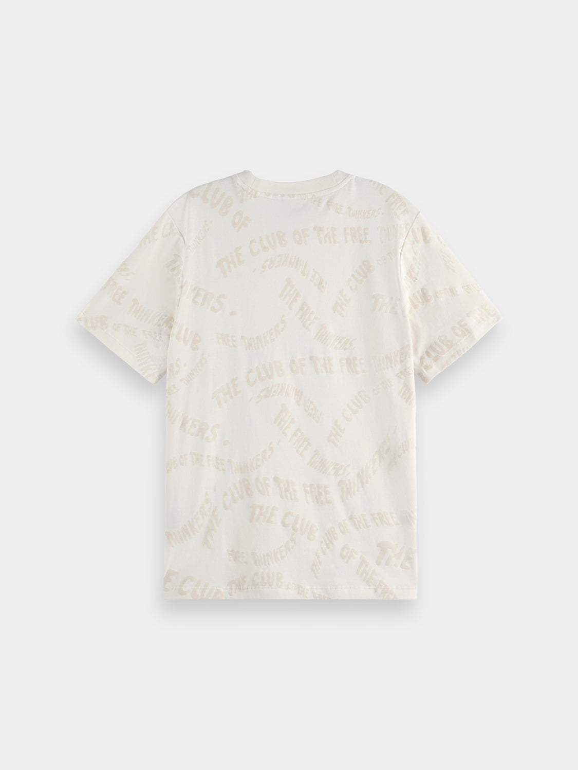 Flocked t-shirt - Scotch & Soda AU
