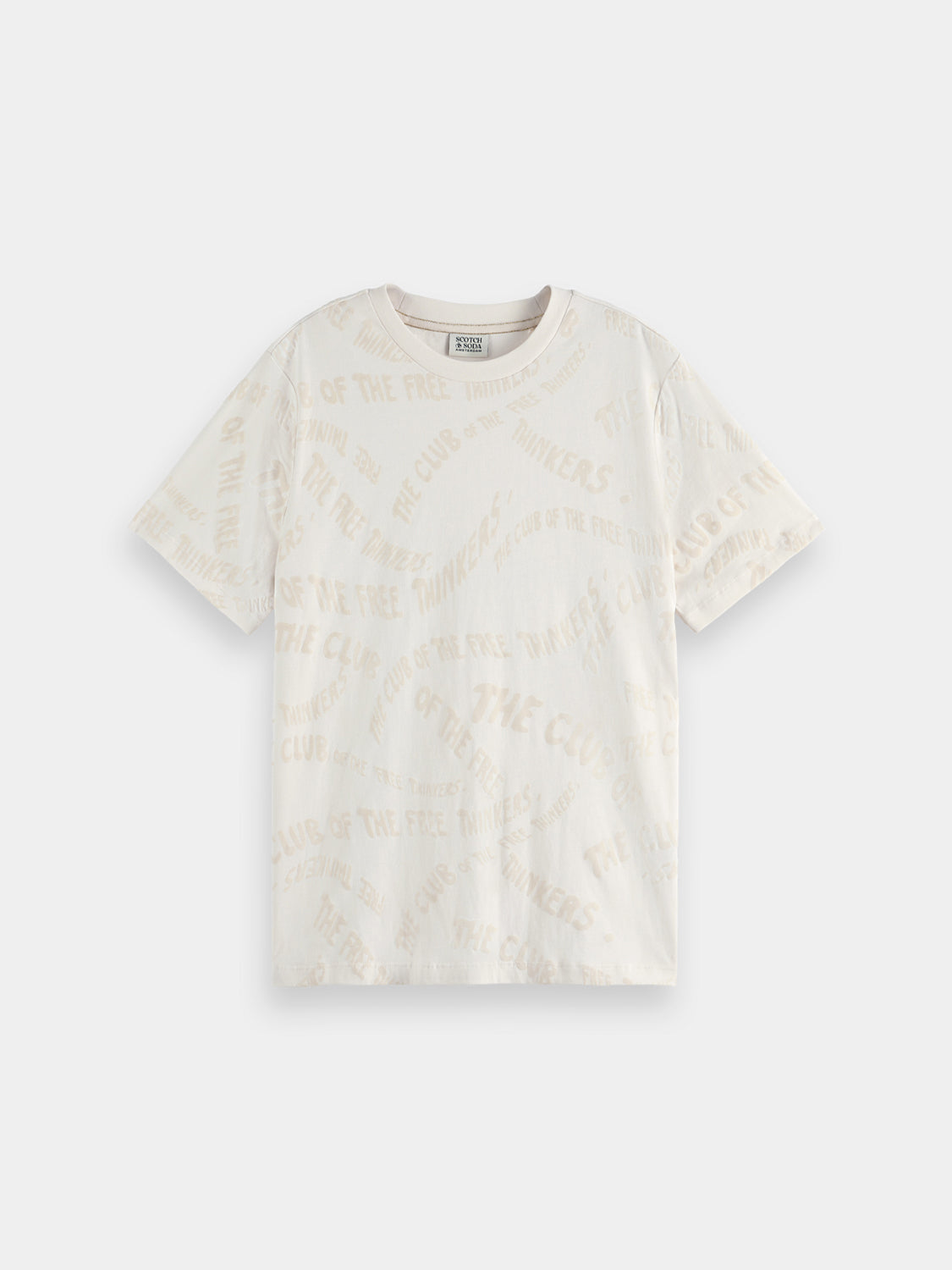 Flocked t-shirt - Scotch & Soda AU