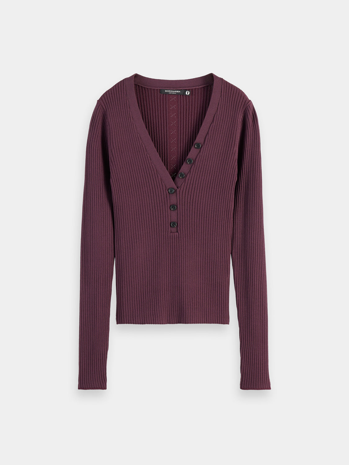 Ribbed fitted top