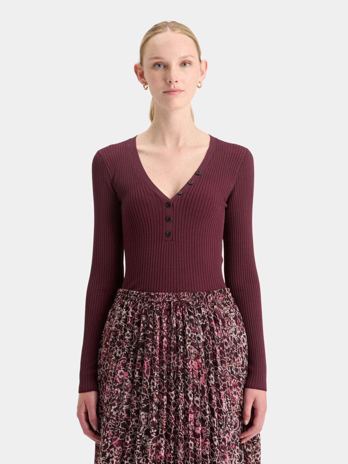 Ribbed fitted top - Scotch & Soda AU