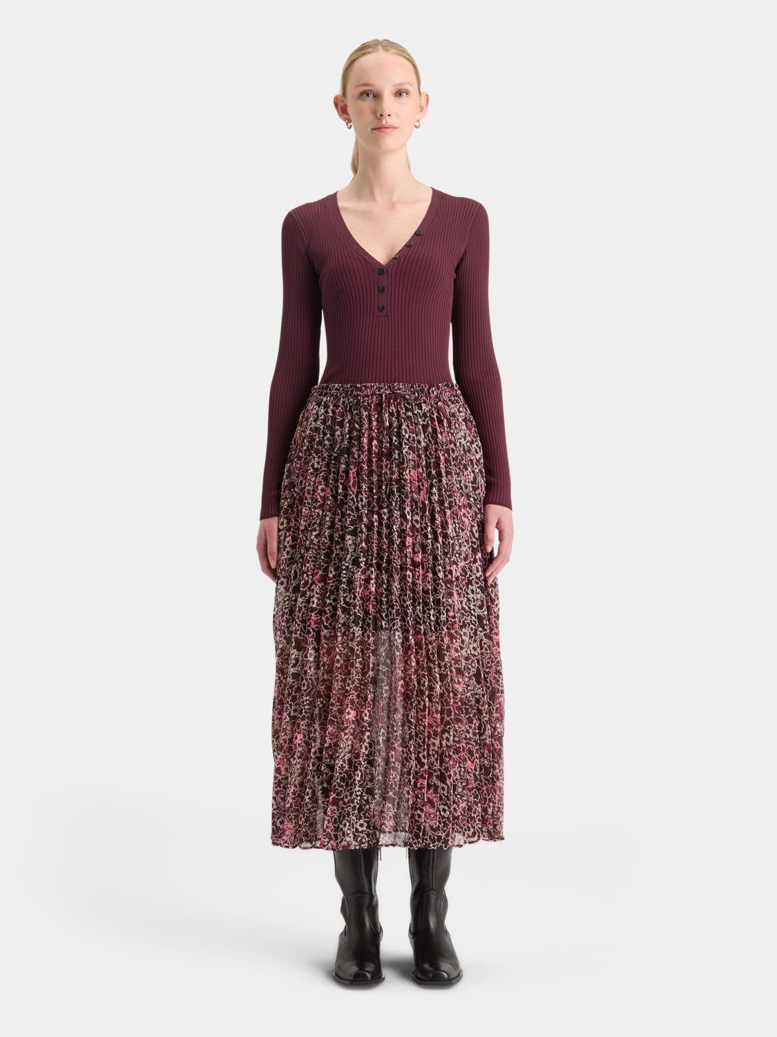 Ribbed fitted top - Scotch & Soda AU