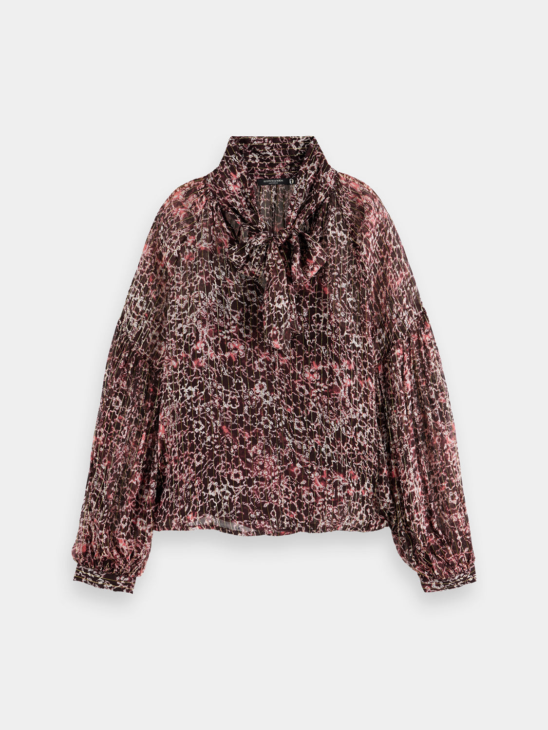 Bow neck lurex top - Scotch & Soda AU