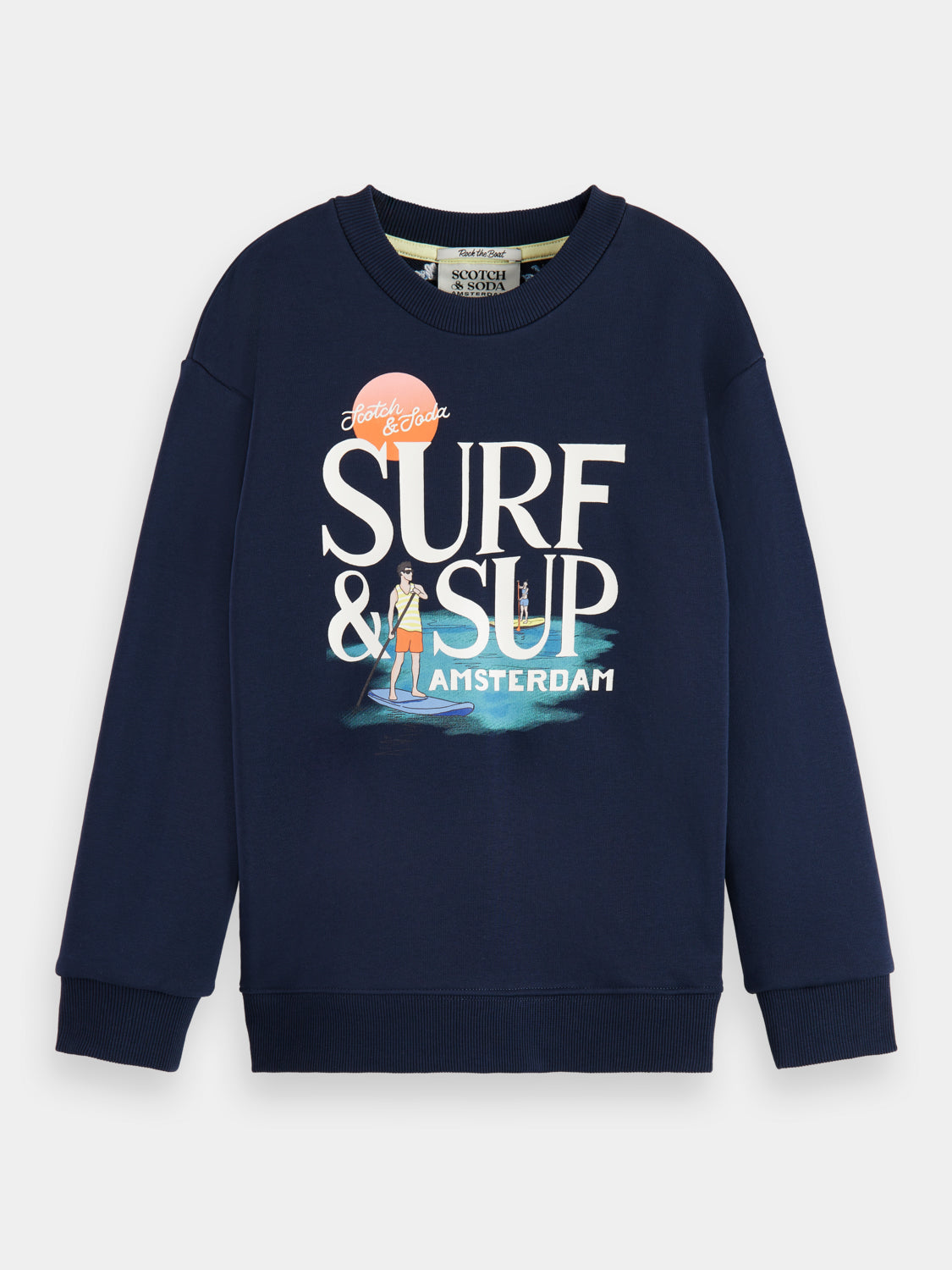 Kids - Relaxed-fit artwork sweatshirt - Scotch & Soda AU