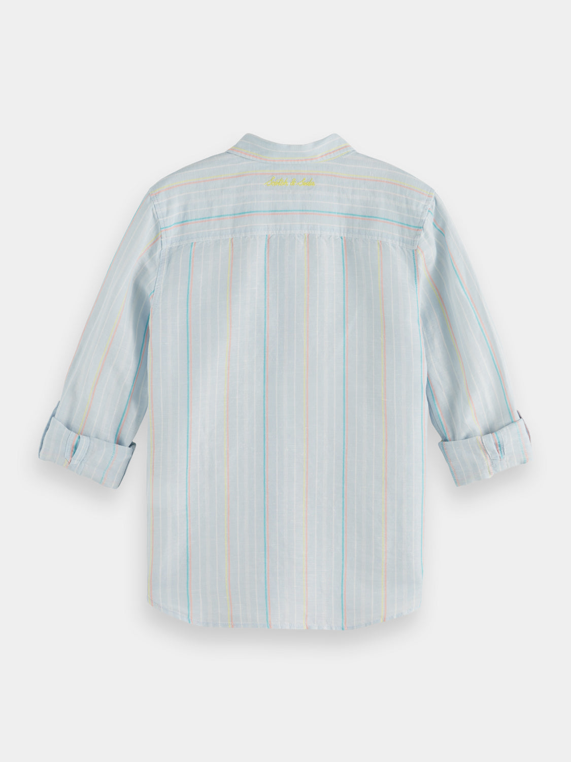 Kids - Regular-fit yarn-dyed stripe shirt - Scotch & Soda AU