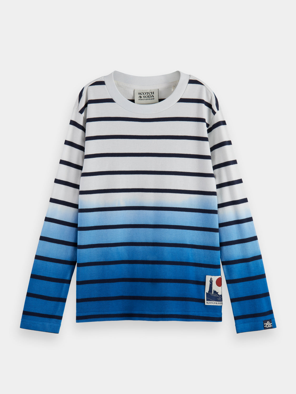 Kids - Dip-dyed long sleeved t-shirt - Scotch & Soda AU