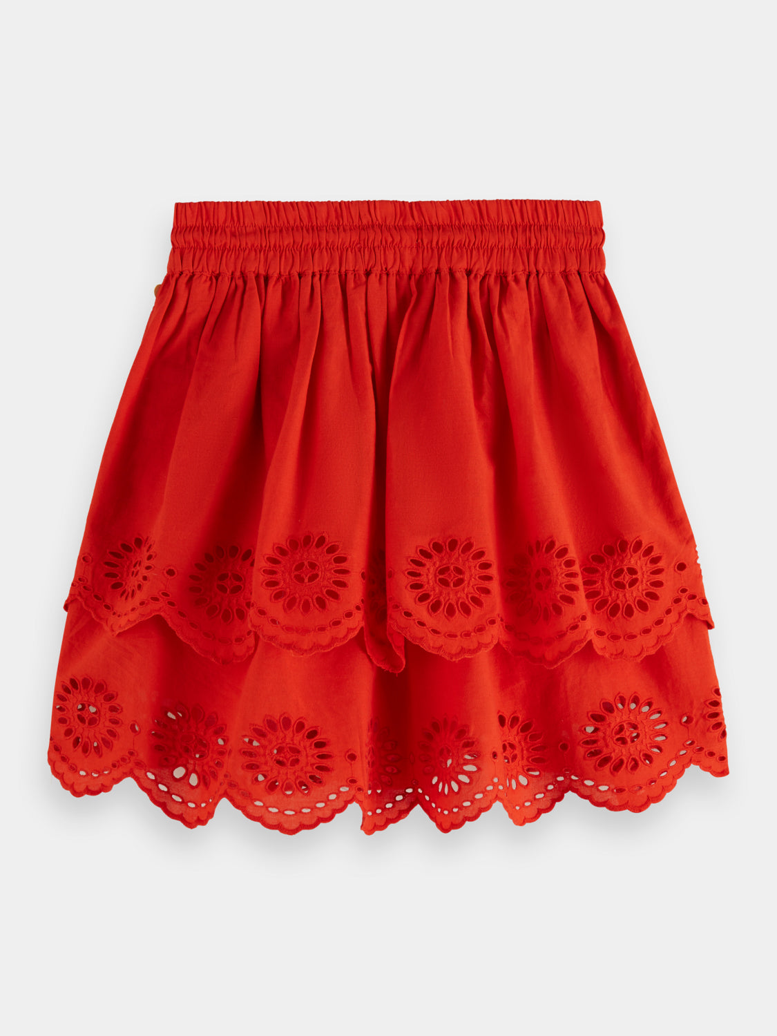 Kids - Tiered broderie anglaise skirt - Scotch & Soda AU