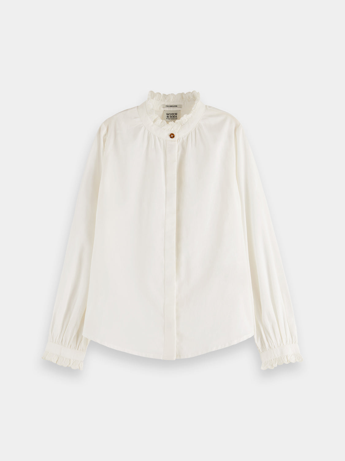 Kids - Ruffle collar shirt